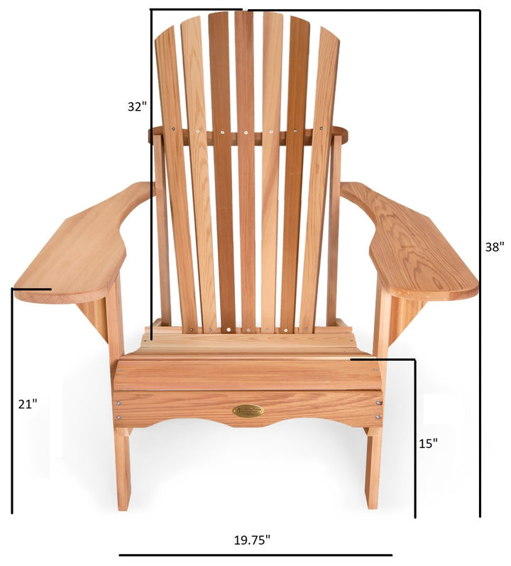 western red cedar adirondack chair