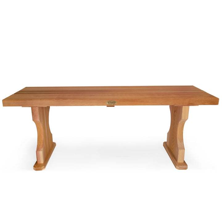 western red cedar backless bench