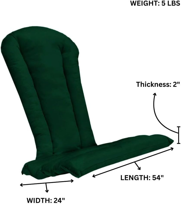 Adirondack Chair Green Cushion CC21-G