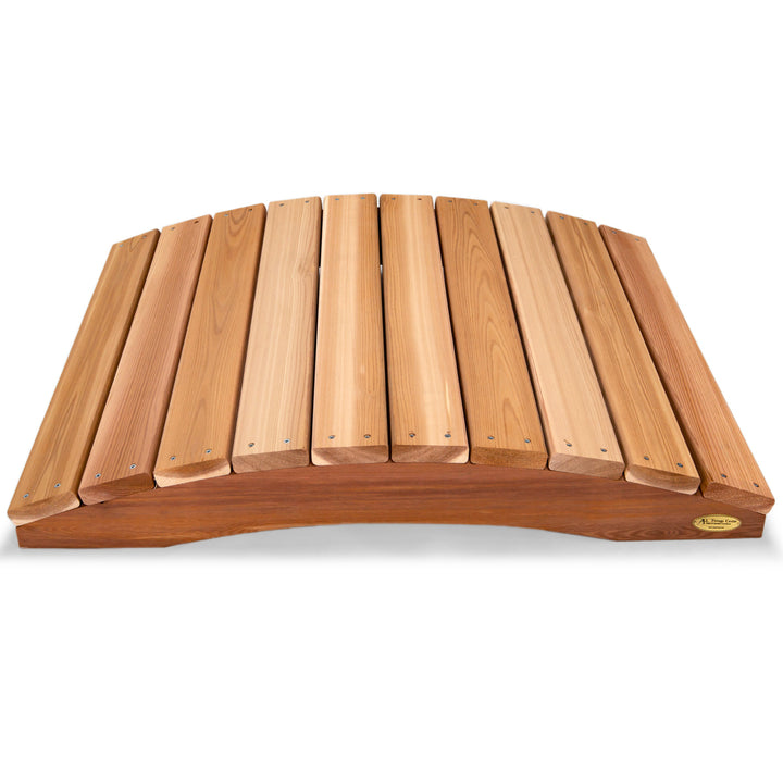 western red cedar wooden garden bridge outdoor
