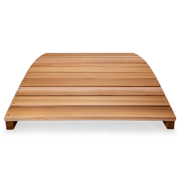 western red cedar wooden garden bridge outdoor