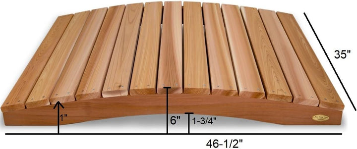 4-Ft Cedar Garden Bridge