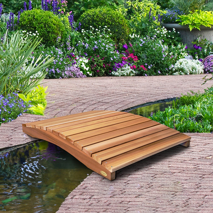 4-Ft Cedar Garden Bridge