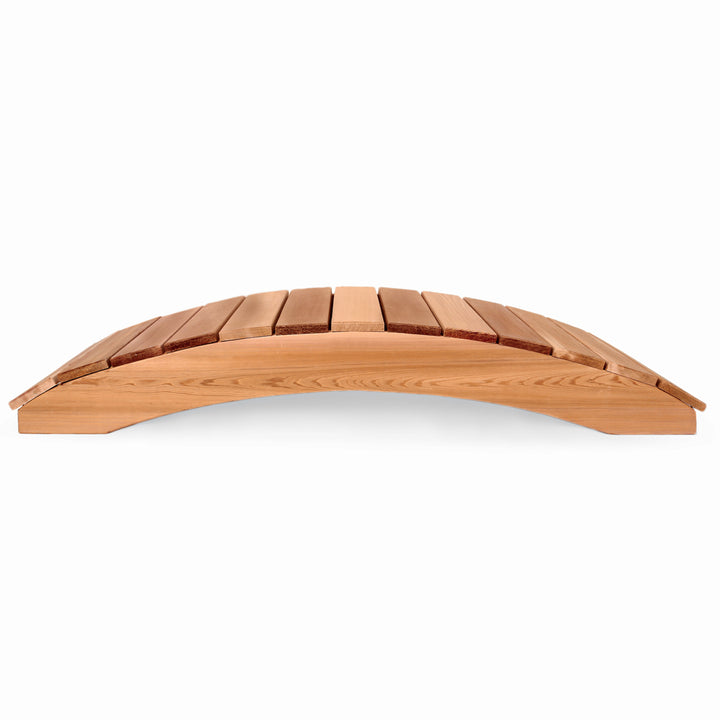 western red cedar wooden garden bridge outdoor