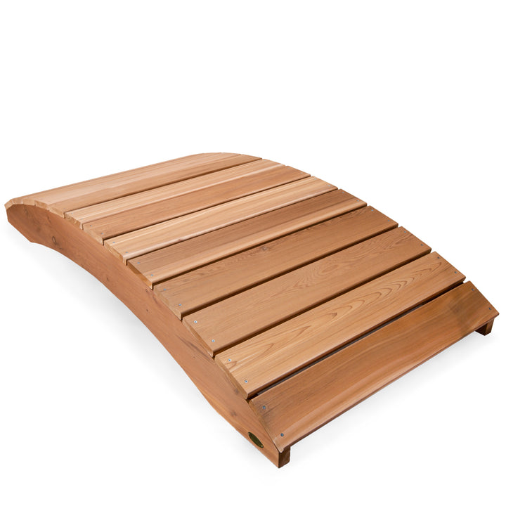 western red cedar wooden garden bridge outdoor