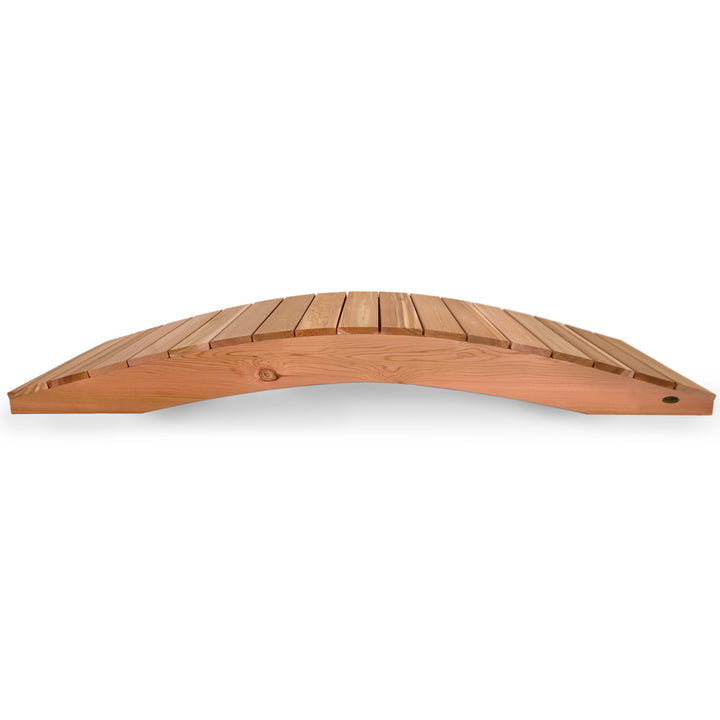 western red cedar wooden garden bridge outdoor