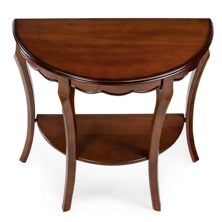 classic accent half moon console table entryway hallway