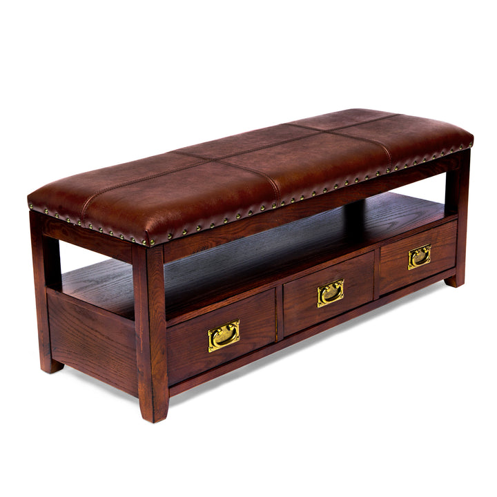 classic accent entryway seat storage bench