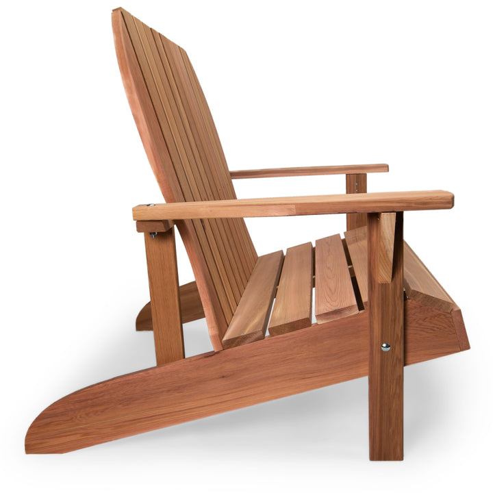cedar loveseat outdoor cozy seating adirondack