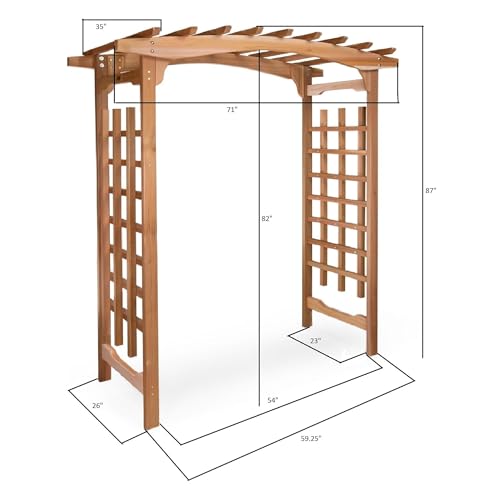 6-Ft Cedar Garden Arbor