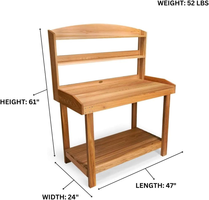 Potting Bench Cedar Garden Table