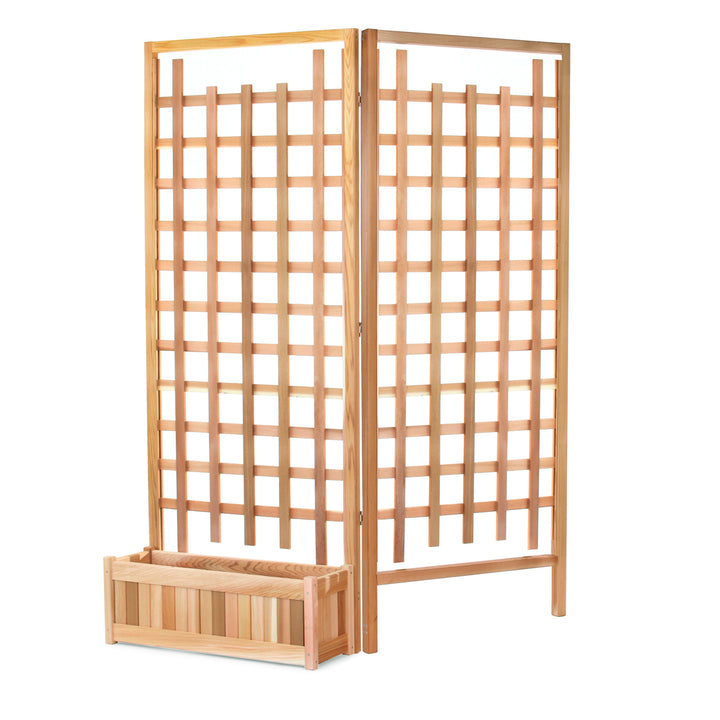 planter box boxes trellis privacy screen