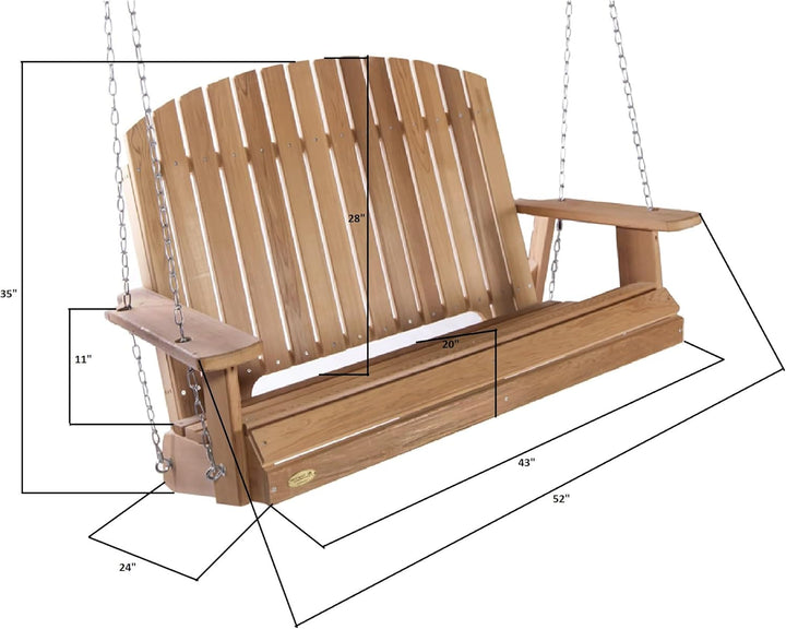 Cedar Pergola Garden Arbor & Swing Set