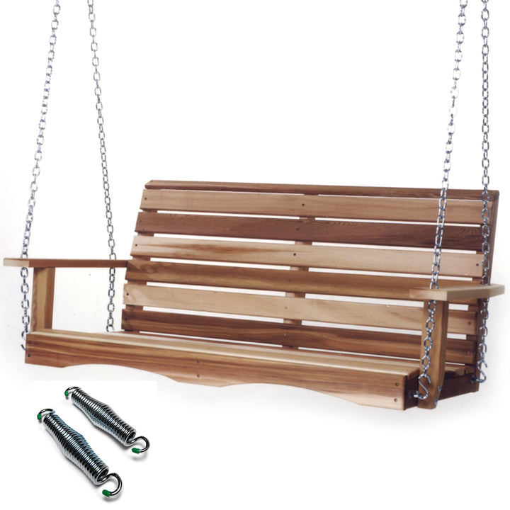 4-ft Porch Swing with Comfort Swing Springs PS48-SW10