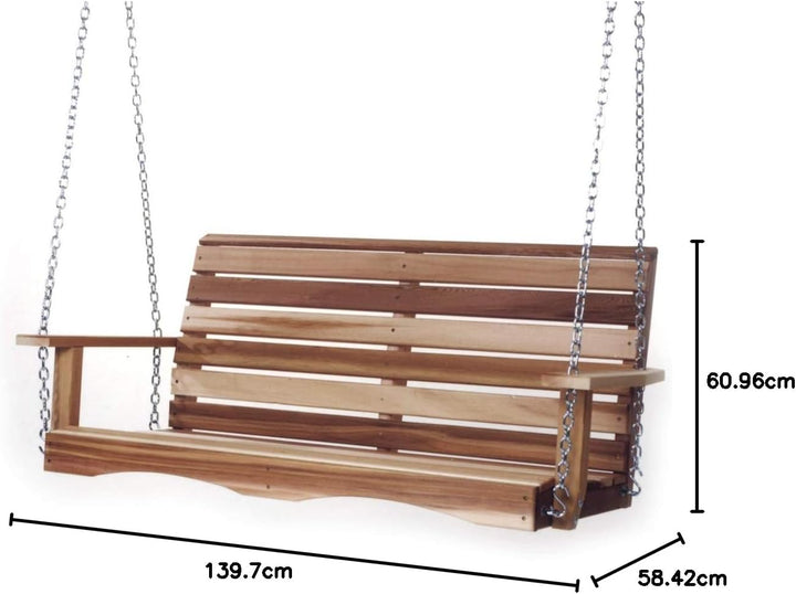 6-Ft Cedar Garden A-Frame & Porch Swing Set