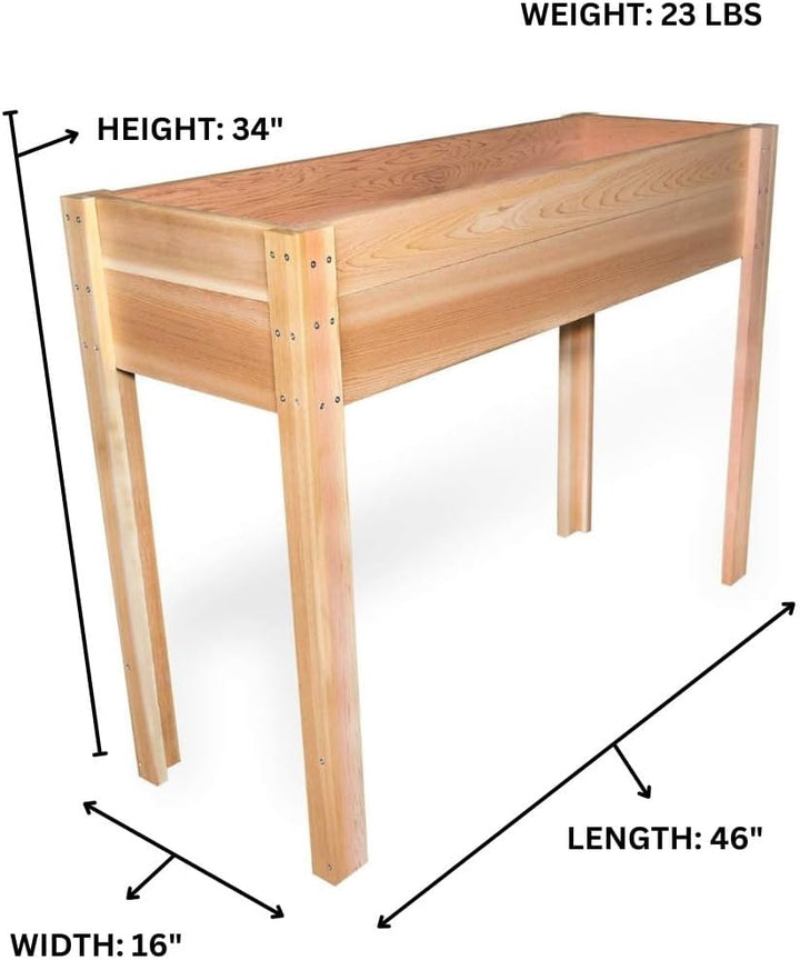 4-ft Cedar Planter Box with Legs RGL12