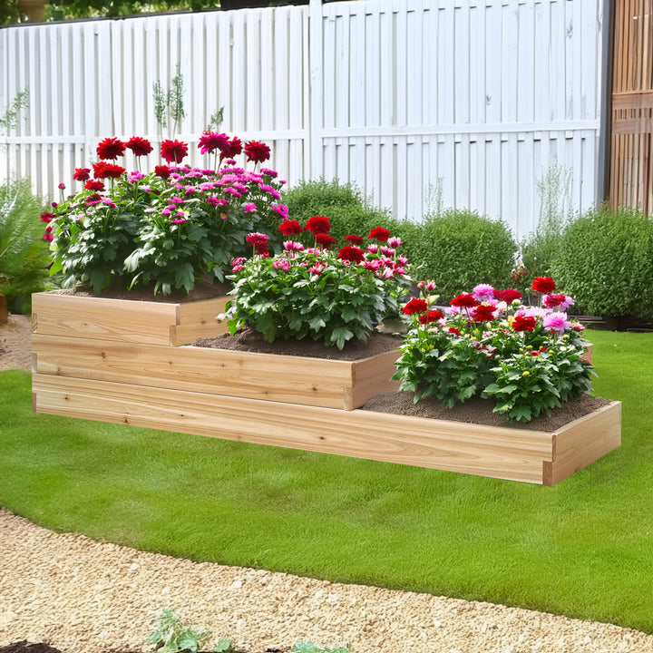 3-Step Tiered Cedar Garden Box RGT15