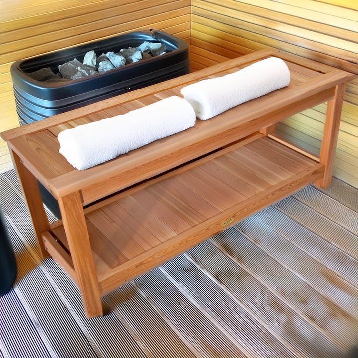 Cedar Sauna Bench