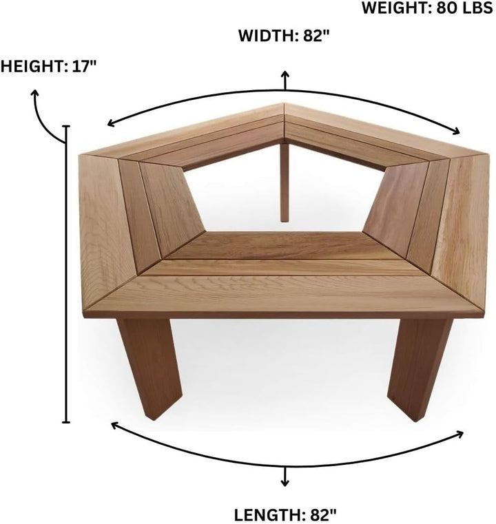 Wrap Around Tree Cedar Bench TB50