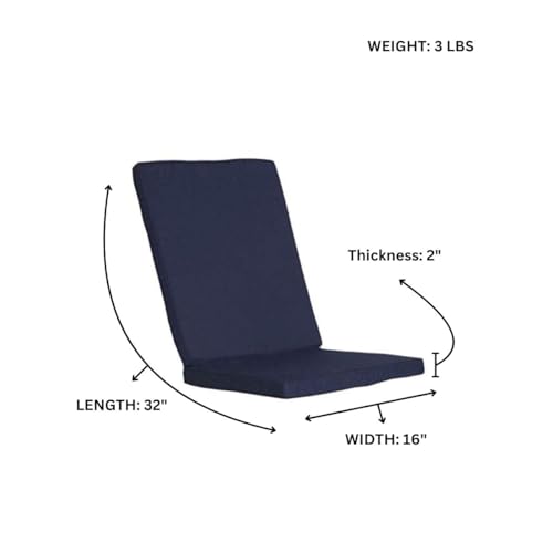 Hinged Chair Blue Cushions TC19-2-B
