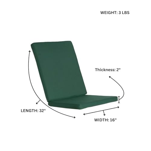 Hinged Chair Green Cushions TC19-2-G