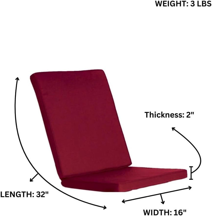 Hinged Chair Red Cushions TC19-2-R