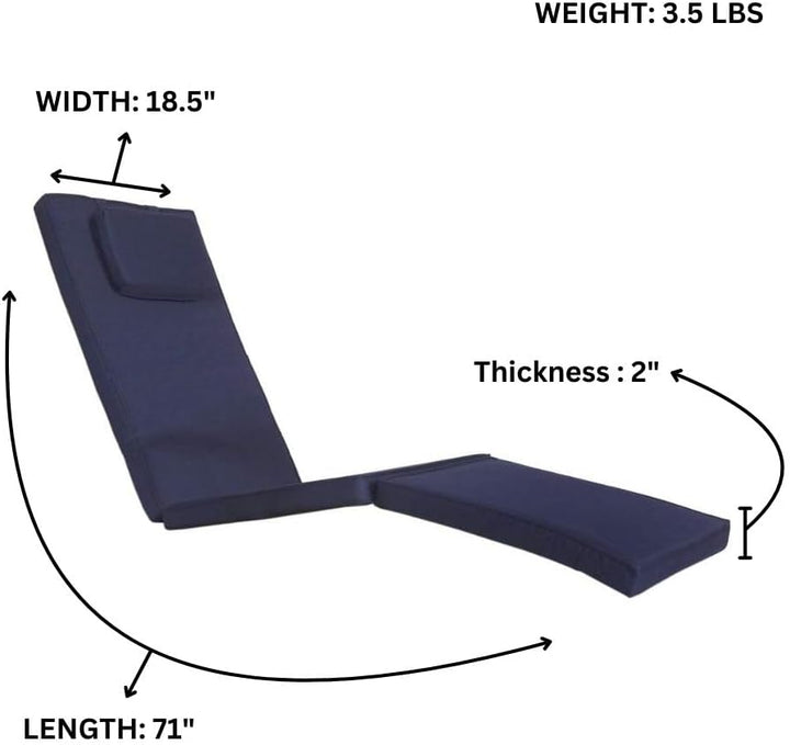 Steamer Chair Blue Cushion TC53-B