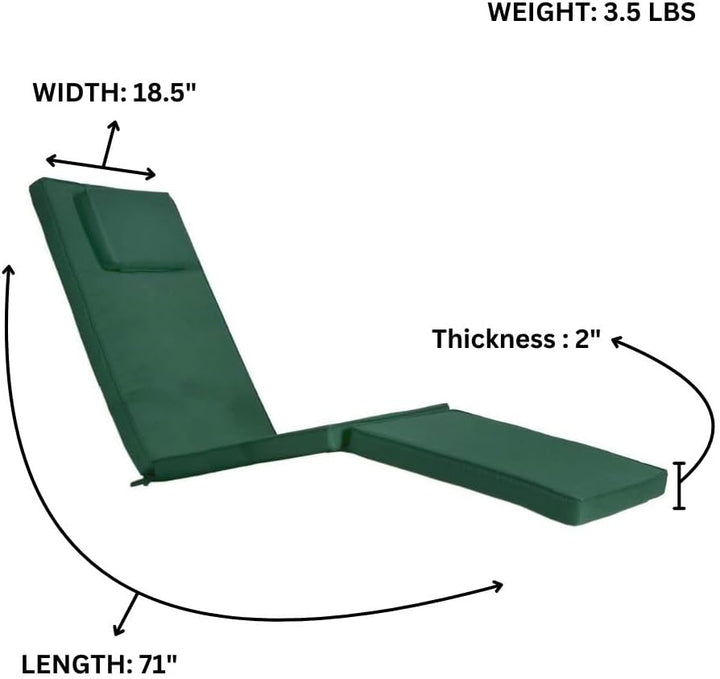 Steamer Chair Green Cushion TC53-G