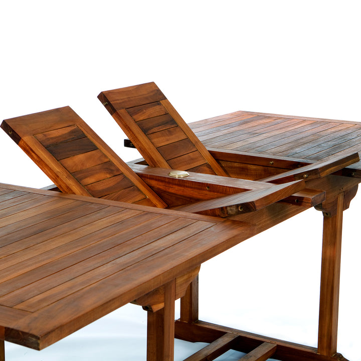 teak butterfly extension table