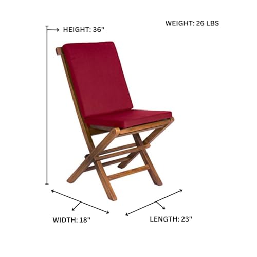 9-Piece Teak Extension Patio Table and Folding Dining Chairs Set