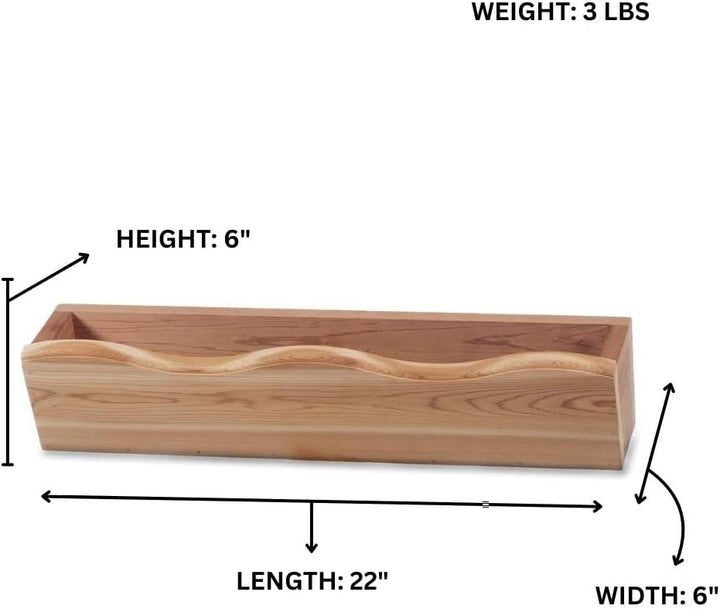 Window Cedar Planter Box WB20