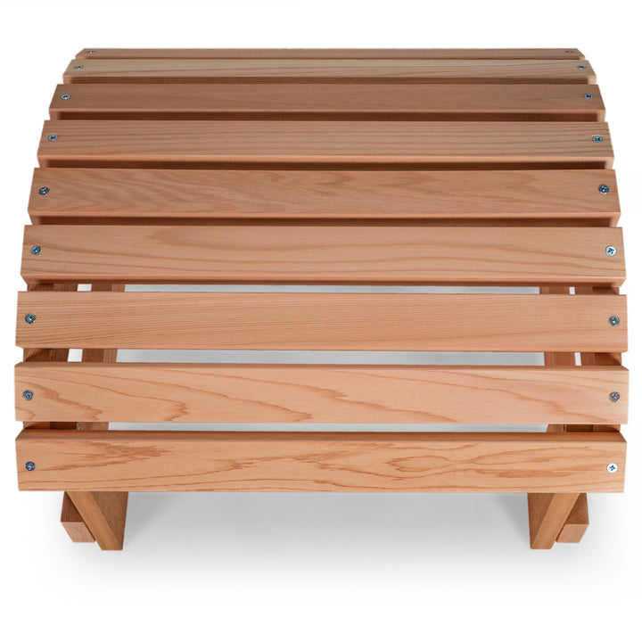 western red cedar muskoka ottoman