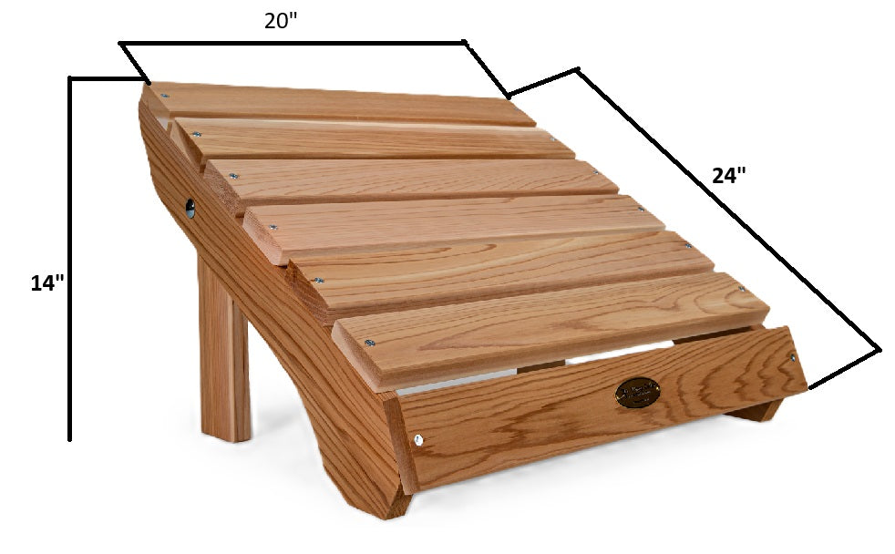 AO21 - Cedar Adirondack Ottoman