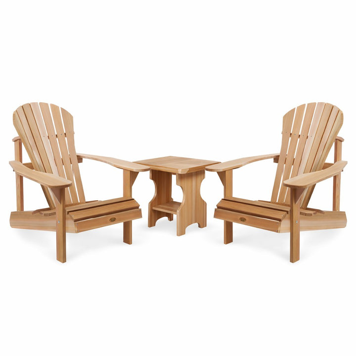 3-Piece Adirondack Cedar  Chair & Table Set
