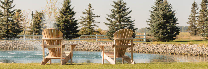Athena Adirondack Cedar Patio Chair with Wide Arms Rest
