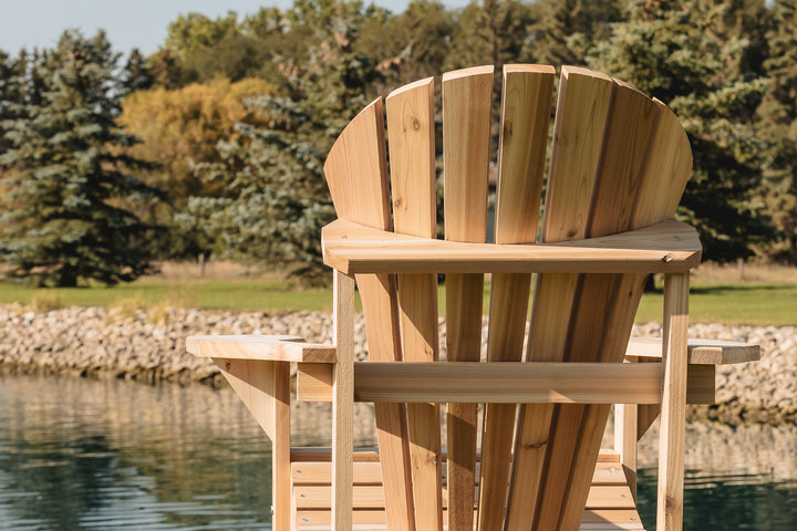 Athena Adirondack Cedar Patio Chair with Wide Arms Rest