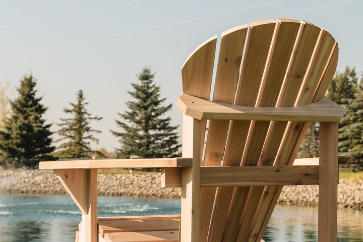 Athena Adirondack Cedar Patio Chair with Wide Arms Rest