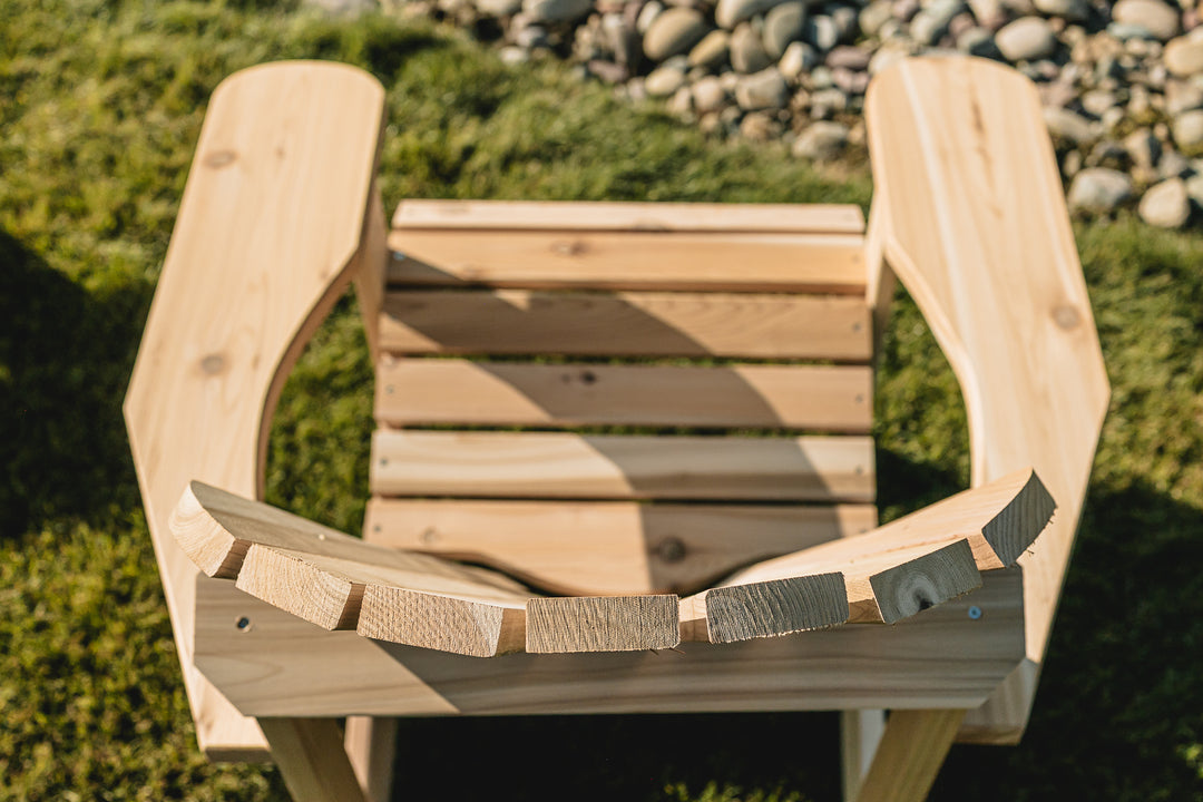 Athena Adirondack Cedar Patio Chair with Wide Arms Rest
