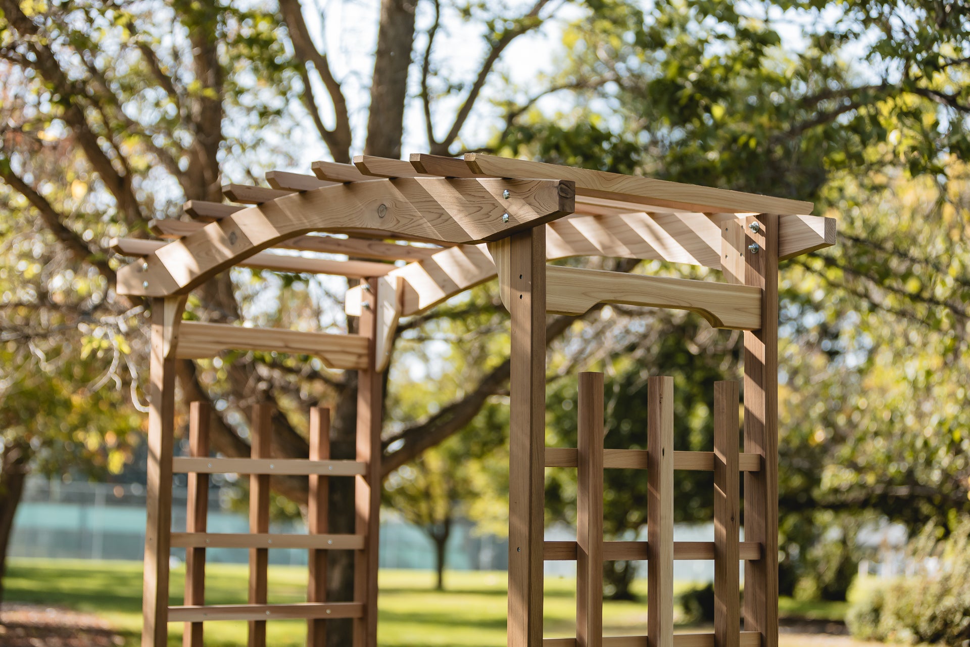 Cedar Pagoda Garden Arbor & Planter Box Set PA96-Set – All Things