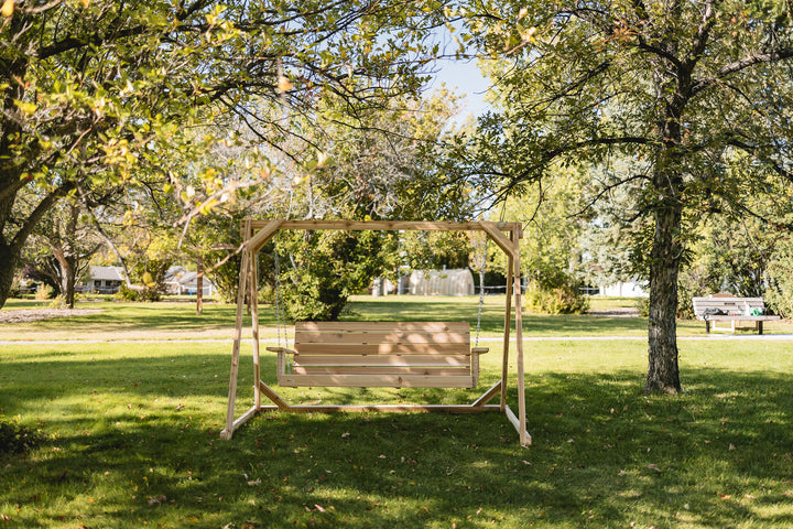 7.5-Ft  Cedar Garden A-Frame & Porch Swing Set