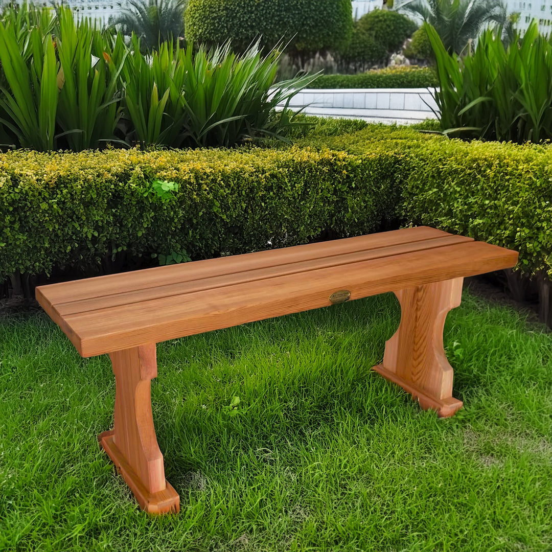 4-ft Cedar Backless Bench BB45