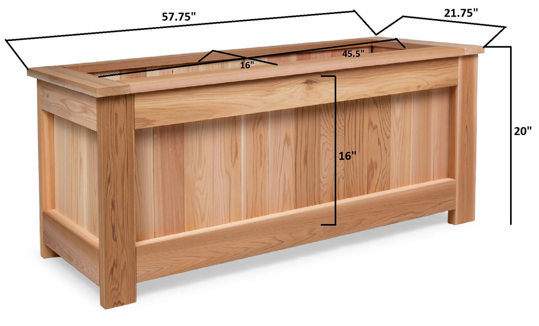 4-Ft Cedar Planter Box