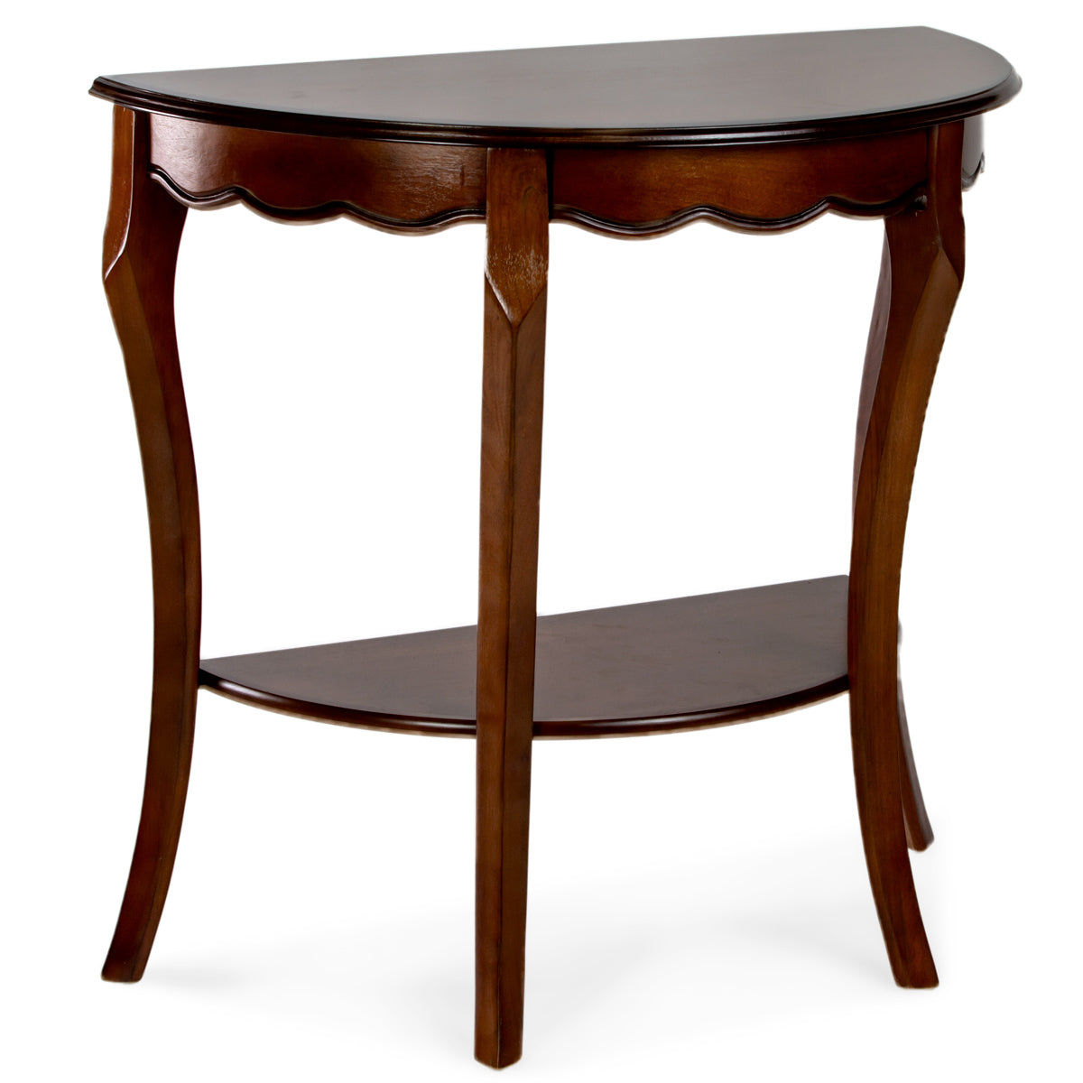 Half Moon Console Table HR014 Cherry Finish – All Things Cedar