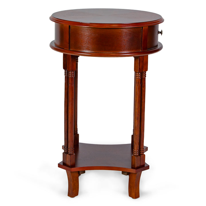 classic accent elegant round table drawer entryway