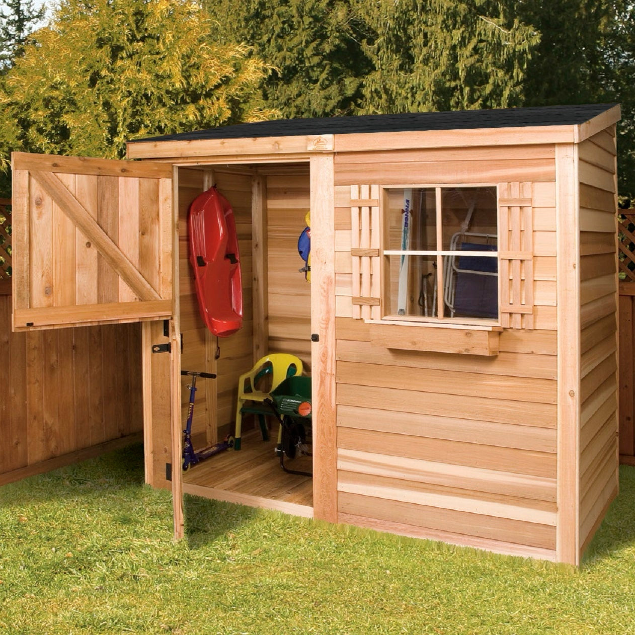 Cedar Lean-To Shed Kits for Sale | Bayside - All Things Cedar