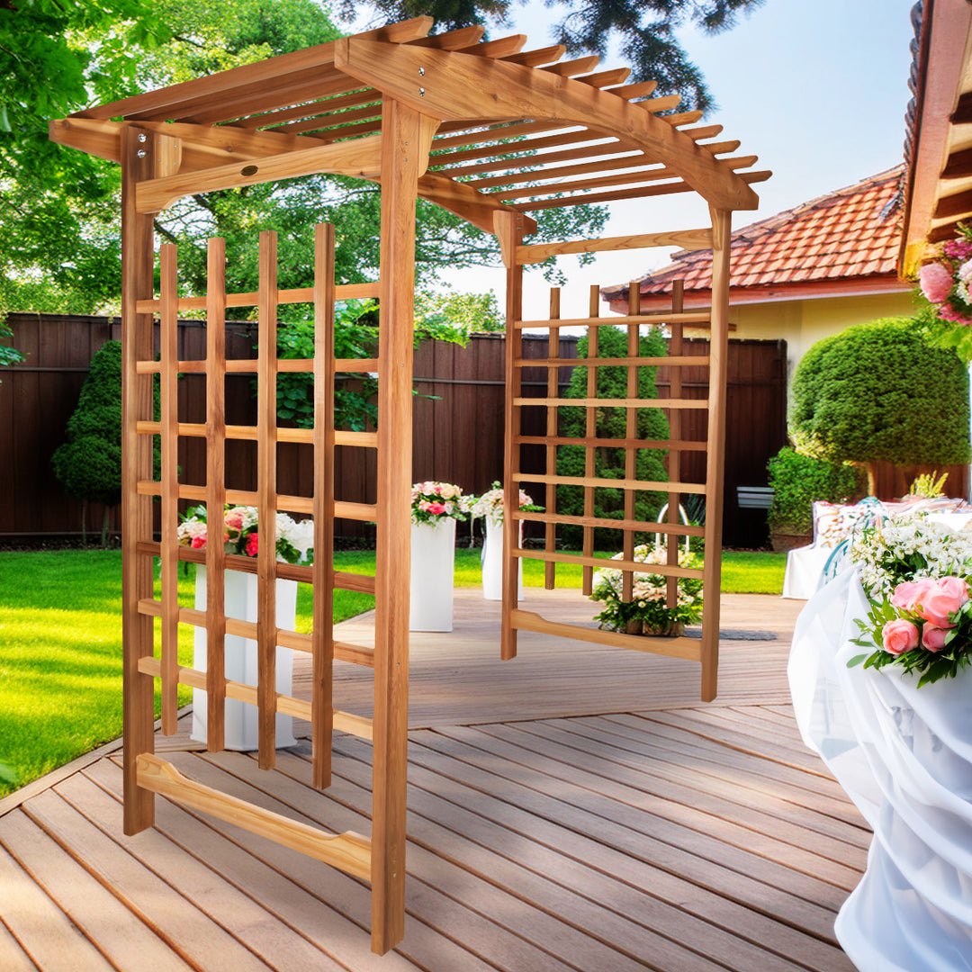 8-Ft Garden Cedar Arbor