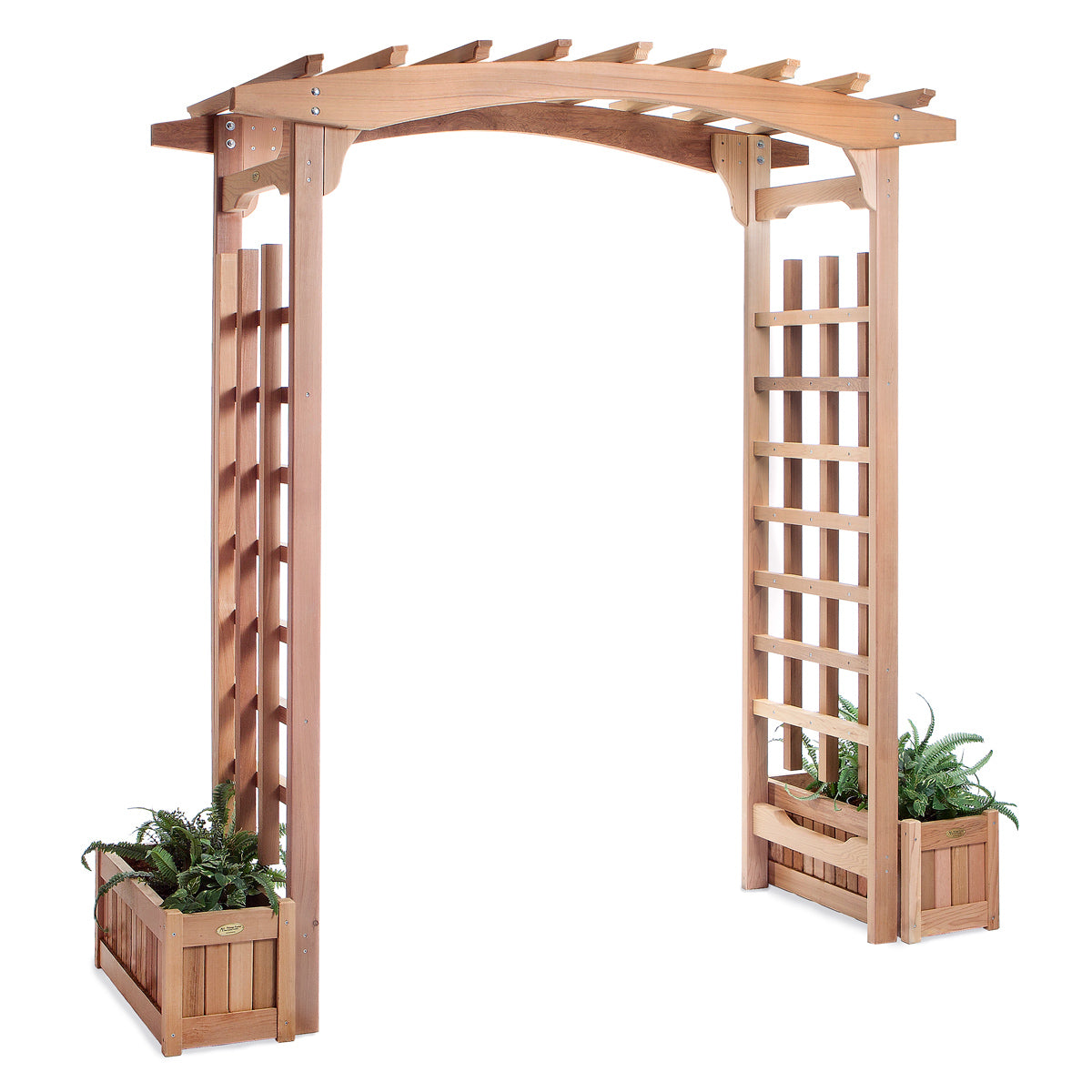 Cedar Pagoda Garden Arbor & Planter Box Set PA96-Set – All Things