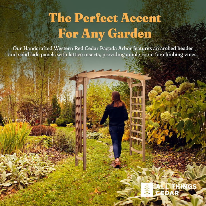 6-Ft Cedar Garden Arbor