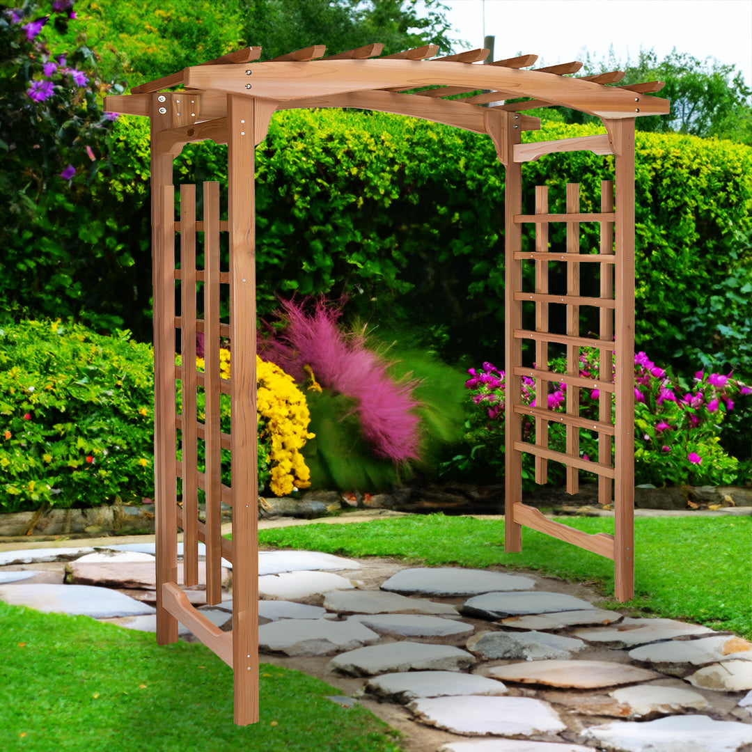 6-Ft Garden Cedar Arbor