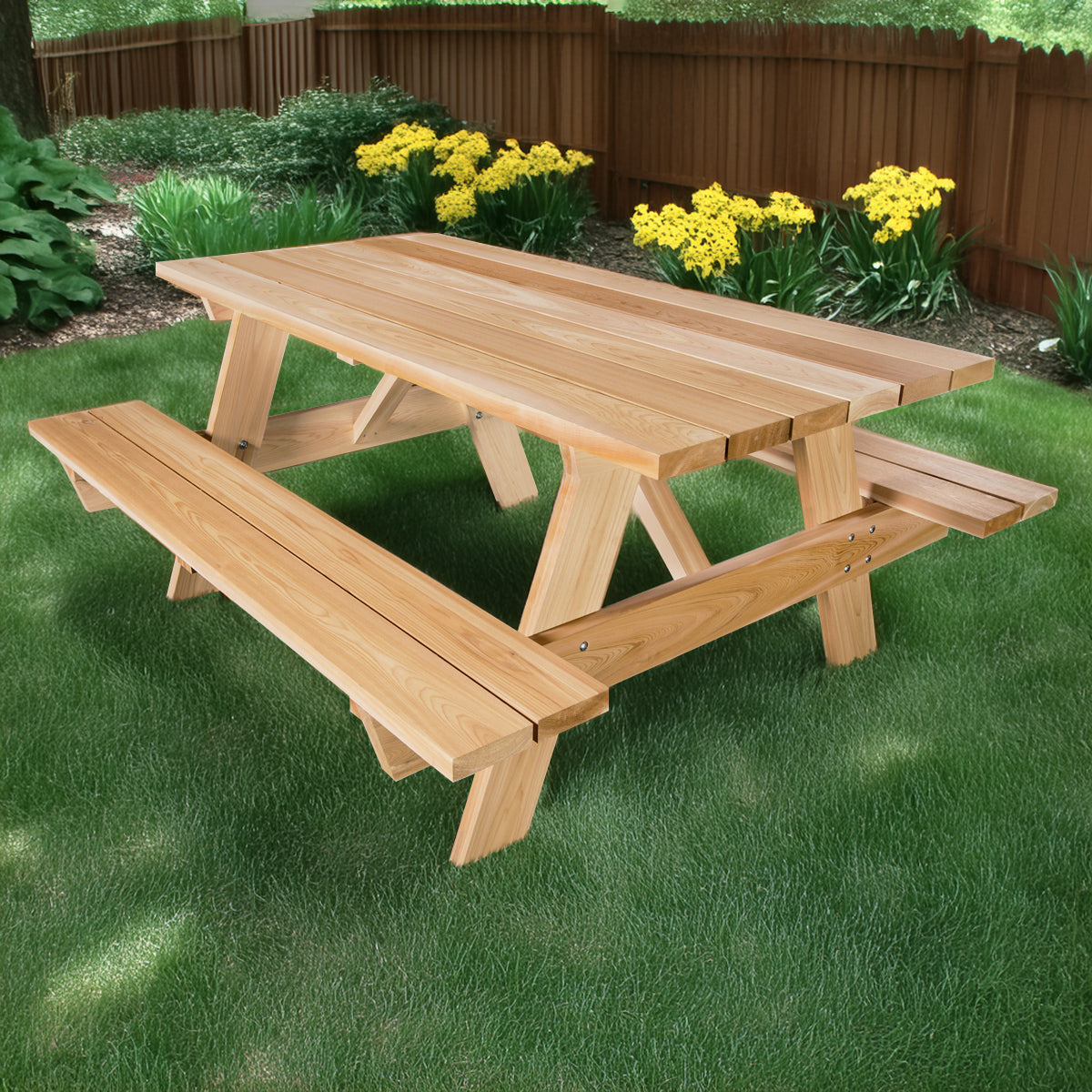 6ft wooden picnic table sale